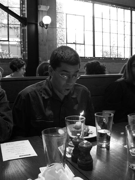 Tony Blows Out Candle 2