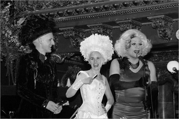 Bill, Denise, Heklina B and W.jpg
